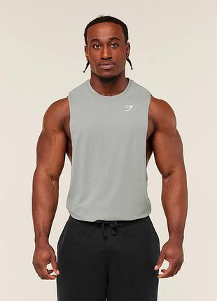 Фірмова спортивна майка для залу тренувань gymshark critical 2.0 drop arm tank
