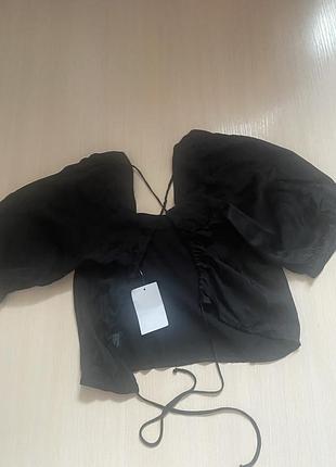 Блуза топ на завʼязку по спині h&m
