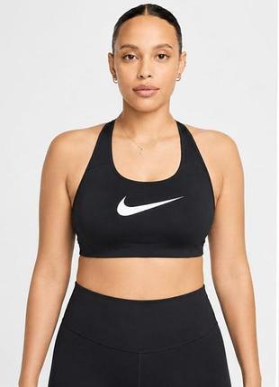 Спортивний топ бра жіночий nike dri-fit чорний xl