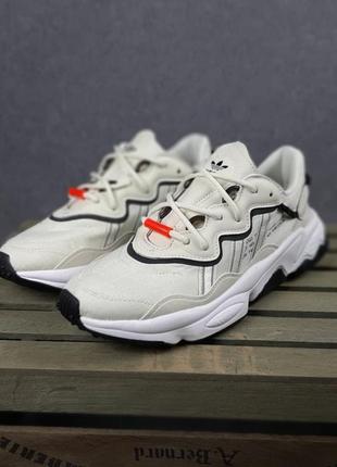 Мужские кроссовки  adidas ozweego tr бежевые