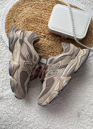 Стильные кроссовки new balance 9060 mushroom brown beige