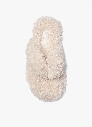 Шльопанці michael michael kors thong з натурального штучного хутра, розмір 38,5