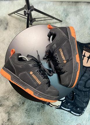 Кросівки airwalk чорні з помаранчевим, розмір 40, унісекс