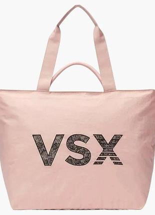 Сумка шопер пляжна сумка сумка жіноча victoria's secret vsx tote bag beige 27247270