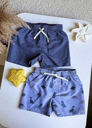 Комплект дитячі купальні шорти h&m 86/92, 18-24 м