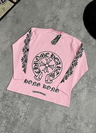 Кофта лонгслів хром хартс з бірками(chrome hearts)