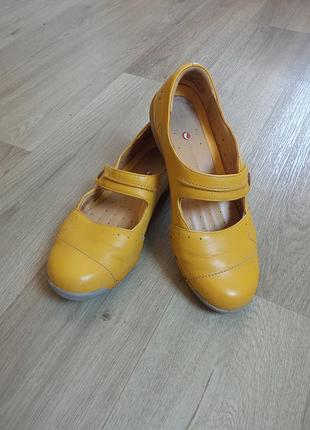 Кожаные туфли clark's 37.5 (24см)