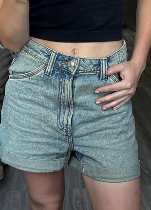 Шорти з пожовклим ефектом h&m zara faded jeans