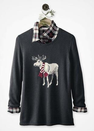 Новорічний светр з оленем coldwear greek(60% бавовни), xl, новий з етикеткою
