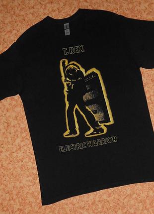 Футболка t. rex/electric warrior/рок мерч