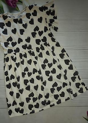 Сукня плаття в сердечка h&m