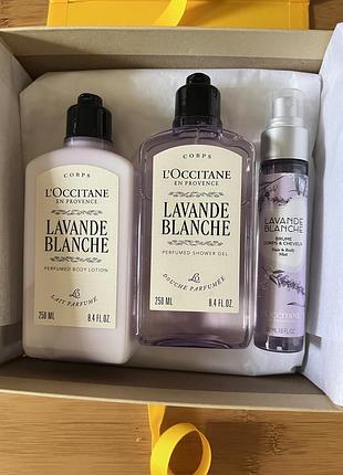 Новий подарунковий набір l'occitane lavande blanche (біла лаванда) оригінал з коробкою