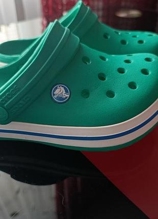 Оригінальні крокси сабо crocs crocband green (зелені)