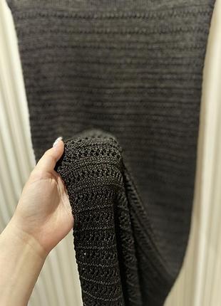 🤎коричнева пляжна спідниця amisu knitwear, розмір l (us/ca 12)