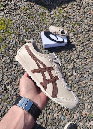 Кроссовки asics onitsaka tiger beige brown разграждающий sale
