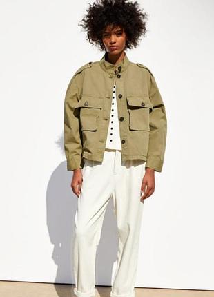 Класна бавовняна легка куртка кольору хакі з карманами zara
⚡⚡⚡⚡⚡⚡⚡⚡⚡⚡⚡⚡⚡