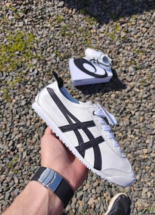 Кроссовки asics onitsuka tiger white black разграждающий sale