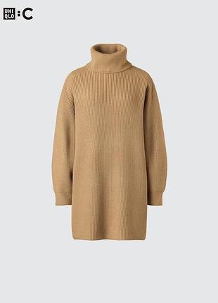 Подовжена в'язана міні-сукня uniqlo : c (нова з бірками)
