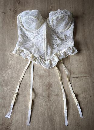 Стильний мереживний корсет prettylittlething, m (38).
