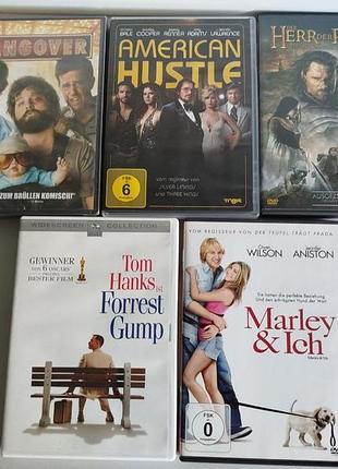 Dvd диски с фильмами (немеченица) forrest gamp, обладатель персон, hangover