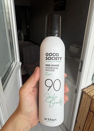 Пінка для волосся artego good society 90 free shape modelling mousse, 250 мл