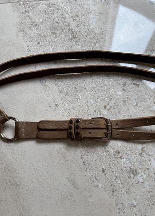 Шкіряний подвійні ремінь genuine leather