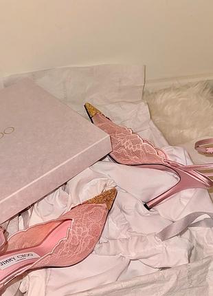 Туфлі у стилі jimmy choo | мереживо | каблук 7 см / 9 см | преміум якість