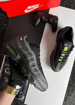 Мужские кроссовки nike air max 95 dark grey black
