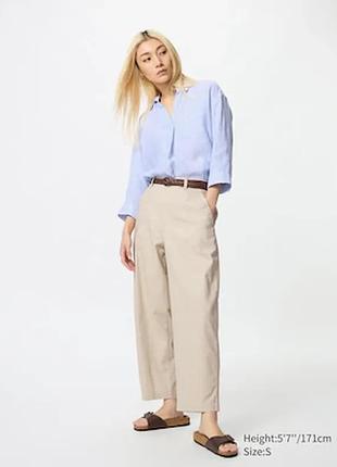 Брюки з льону та бавовни uniqlo pp m