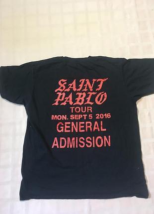 Оригинальная футболка kanye west — saint pablo tour 2016 (madison square garden)