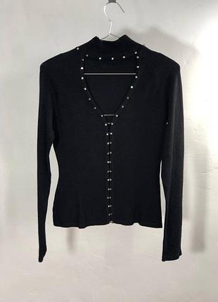 Водолазка лонгслив черный женский couture