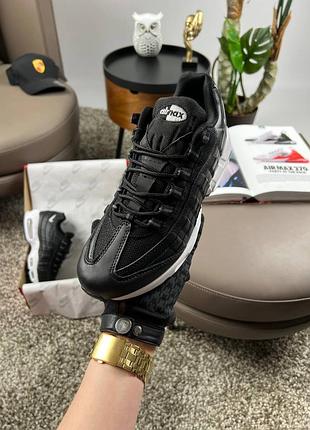 Мужские кроссовки nike air max 95 all black white