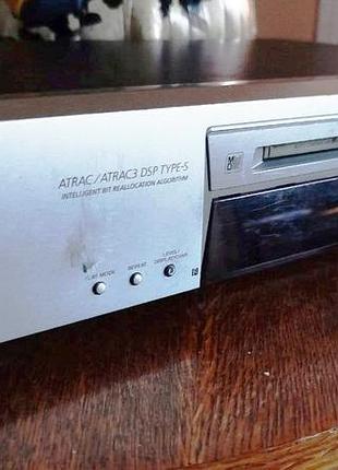 Minidisc deck sony mds-je480 + оригінальний пульт mdlp, type-s, пише, читає