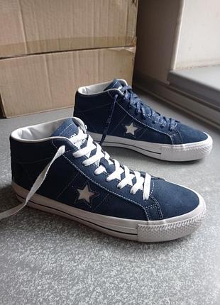 Кросівки кеди шкіряні converse cons one star pro mid