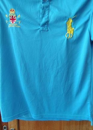 Чоловіче поло ralph lauren, блакитне