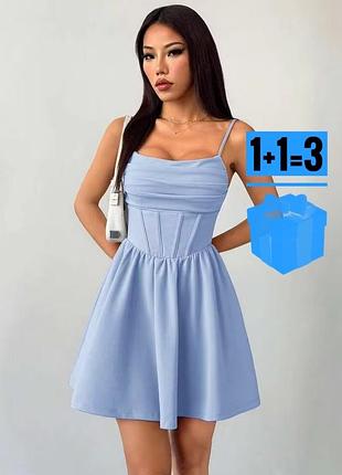 Блакитна сукня shein m l
