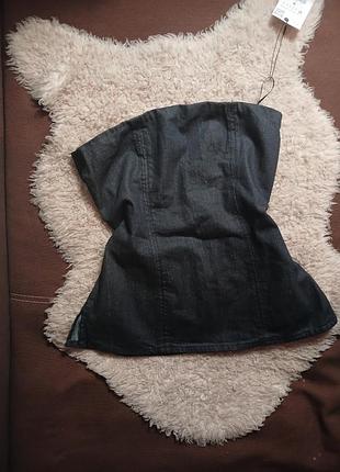 Джинсовий топ, топ джинсовий zara