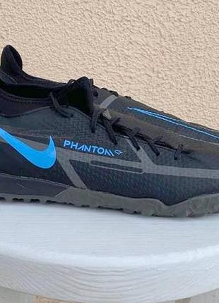 Nike phantom gt чоловічі футбольні кросівки сороконіжки чорні оригінал 44 43 розмір
