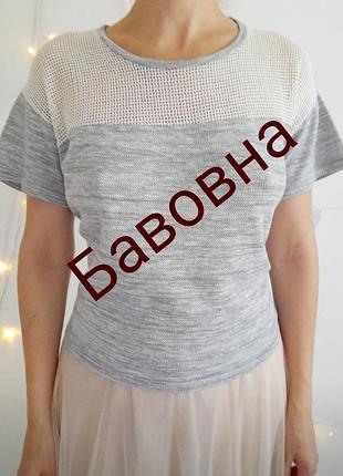 Футболка сірого кольору  від бренду vila