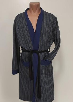 Мужской тонкий халат l/xl нюанс