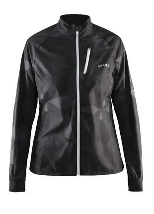 Куртка жіноча для бігу craft devotion jacket w black white розмір int-s