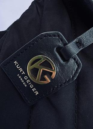 Сумка жіноча kurt geiger london чорного кольору стильна повсякденна/розмір: середній