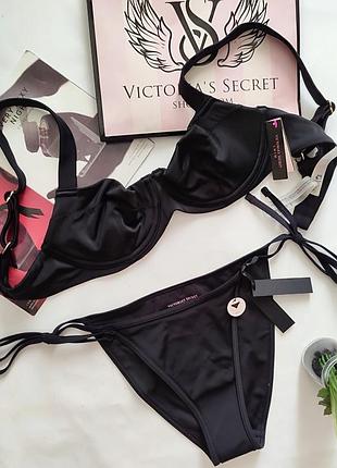 Класичний купальник м'яка чашка victoria's secret xs s m l 34b 75b 80a 36a на зав'язках