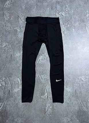 Спортивні лосини легінси nike pro l розмір оригінал тайтси чорні чоловічі