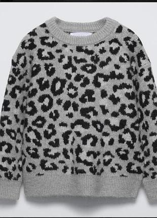 Свитпер для девочки, zara, размер 6-7 лет, 120 см