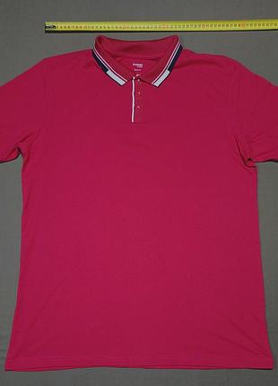 Плечі 49 см dunnes stores  size xl  малинове поло  slim fit 100% cotton  гудзики брендовані