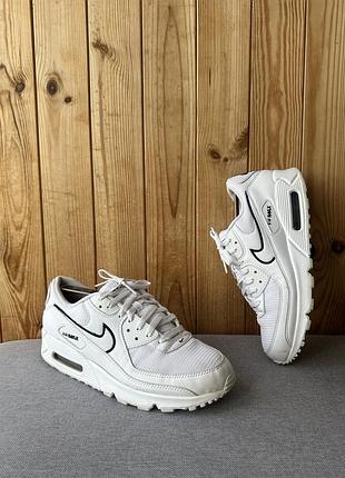 Чоловічі білі кросівки кеди взуття nike air max 90