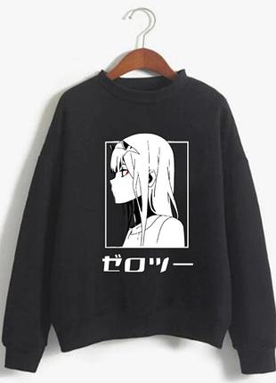 Світшот аніме zero two зима