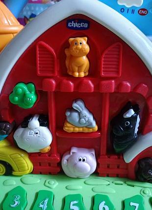 Интерактивная двухязычная игрушка chicco "ферма" 2