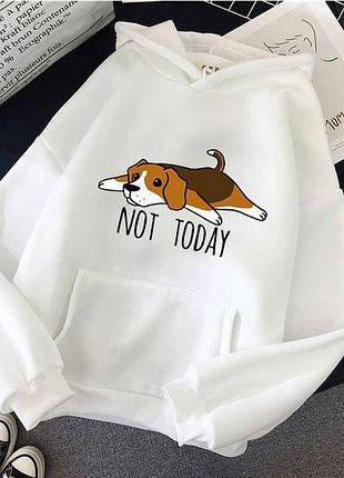 Худі not today зима